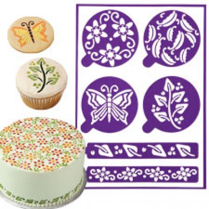 417-5159 Wilton STICK N STAY STENCILS NATURAL