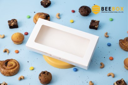 กล่องบราวนี่6ชิ้น สีขาว