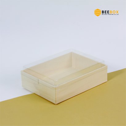 กล่องผืนผ้าลายไม้ใหญ่