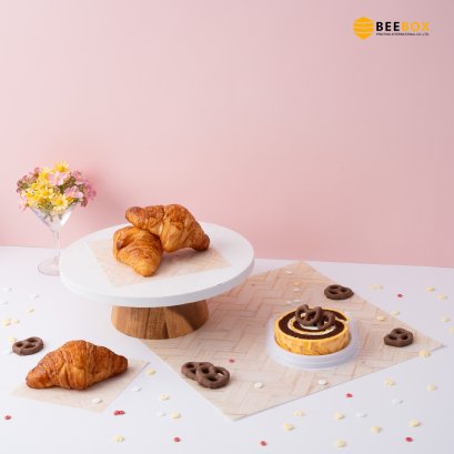 กระดาษรองลายไม้ ขนาด 12x12&quot;