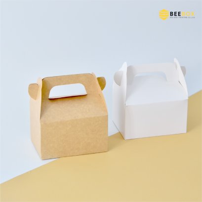 กล่องหูหิ้วสั้นสีขาว