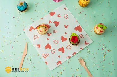 กระดาษรองลายหัวใจเล็ก