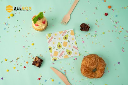 กระดาษรองลายอโวคาโดเล็ก