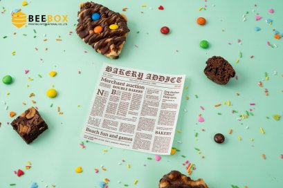 กระดาษรองลายหนังสือพิมพ์ใหม่เล็ก