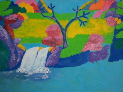 น้ำตกสีสันในแดนมหัศจรรย์