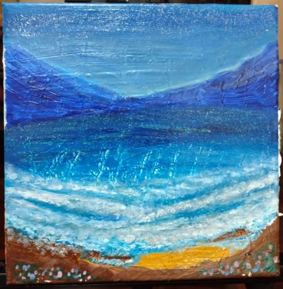 คลื่นซัดฝั่ง waves break upon the shore