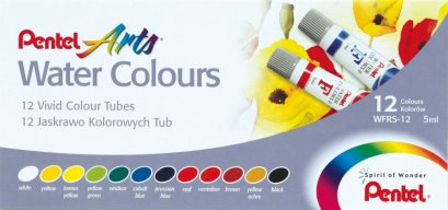 สีน้ำ 12 สี WFRS-12 เพนเทลหลอดลามิเนต