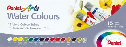 สีน้ำ 15 สี WFRS-15 เพนเทลหลอดลามิเนต