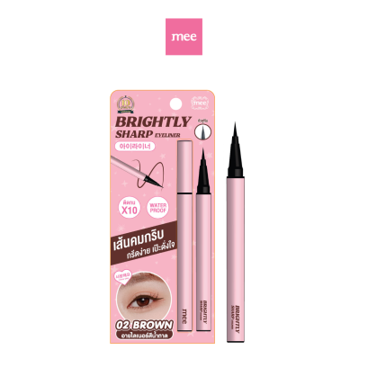(NEW) MEE BRIGHTLY SHARP EYELINER 02 Brown - EXP.07/29