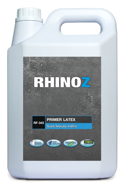 RF-343 น้ำยารองพื้นเพิ่มการยึดเกาะสูง Primer Latex ขนาด 1 ลิตร