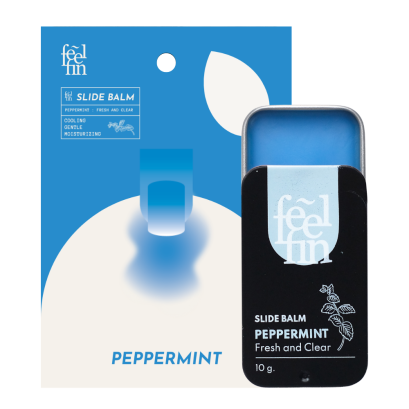 Peppermint Aromatic Slide Balm อโรม่าบาล์ม เปปเปอร์มิ้น (Black)