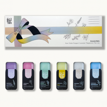 Giftbox 6 Pieces  Aromatic Slide Balm (Black)