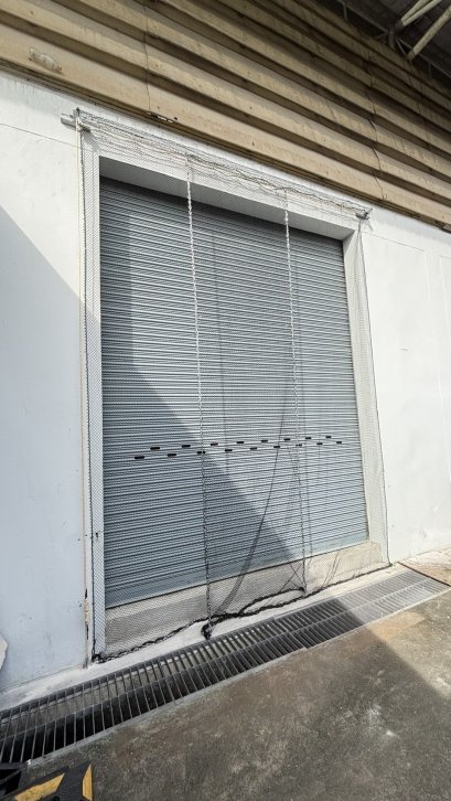 ม่านประตู แบบตาข่าย เพื่อกันนก Birds protect net Curtain