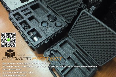 รับออกแบบและผลิตบรรจุภัณฑ์โฟมกันกระแทกกระเป๋ากันกระแทก