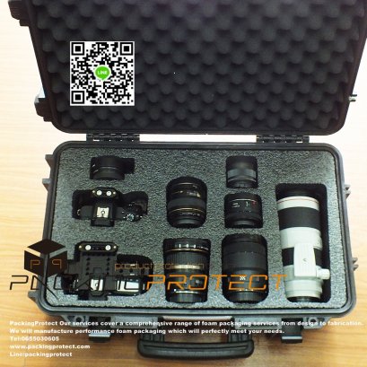รับออกแบบและผลิตโฟมกับกระแทกสำหรับกล้องและอุปกรณ์ถ่ายรูปสำหรับช่างภาพมืออาชีพ