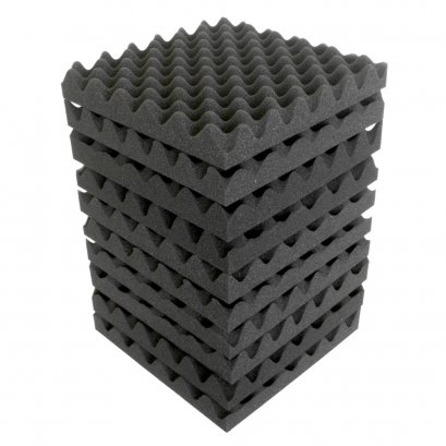 แผ่นฟองน้ำแบบรังไข่( Acoustic Foam) ฟองน้ำสำหรับบุผนังแผ่นซับเสียง PE-Foam 60*60ซม.
