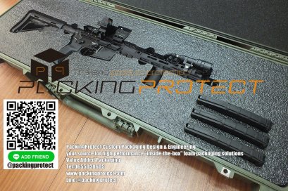 รับผลิตโฟมกันกระแทกกล่องเก็บปืนและอุปกรณ์