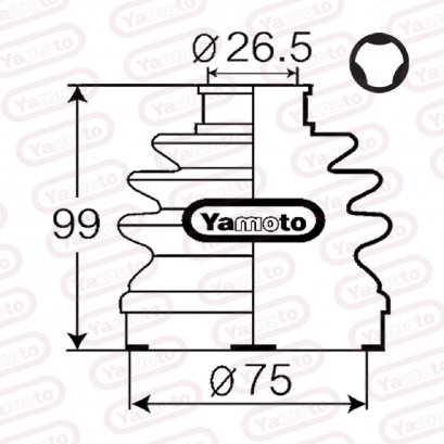 DRIVE SHAFT BOOT INNER LEFT/RIGHT SONATA