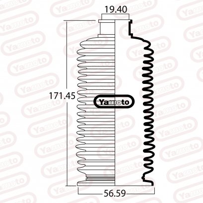 STEERING BOOT DYNA ,TOYO ACE