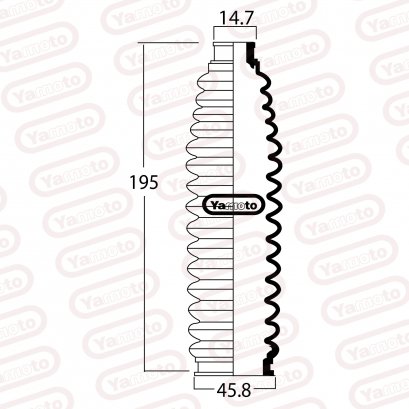 STEERING GEAR BOOT  N16  (RH)