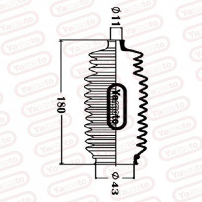 STEERING GEAR BOOT   48203-41B27-MB  BLUEBIRD 1800  E-EU14