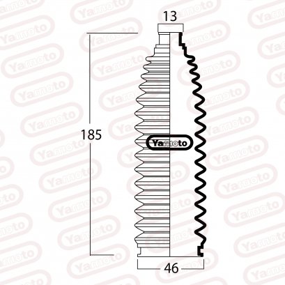 STEERING GEAR BOOTB14, B15, G10, N15, N16, N16G, V10M, P12, R11, Y11[RH]