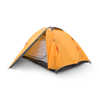 Yellow tourist tent