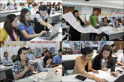 อบรมเชิงปฏิบัติการใช้โปรแกรมบันทึกฐานข้อมูลสถานการณ์พฤติกรรมเสี่ยงทางสุขภาพและการจัดทำแผนปฏิบัติการสถานประกอบการสร้างเสริมสุขภาพ