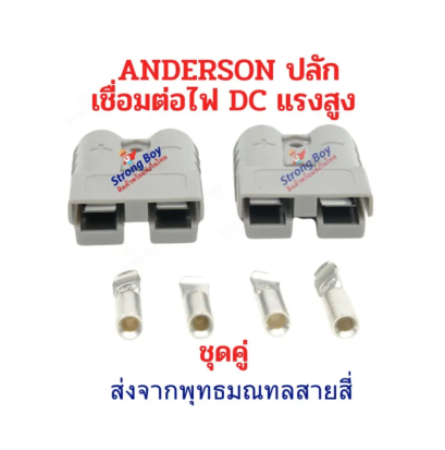 ขั้วต่อไฟ แบบคู่ แบบแอนเดอร์สัน Anderson Socket หัวรับไฟ อะไหล่ สำหรับ จักรยานไฟฟ้า มอเตอร์ไซด์ไฟฟ้า สกู๊ตเตอร์ไฟฟ้า  รหัสสินค้า : 00