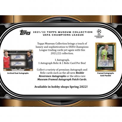 2021-22 Topps UEFA Champions League Museum Collection Soccer Hobby 12-Box Case (Presell))