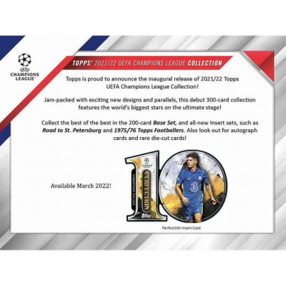 2021-22 Topps UEFA Champions League Collection Soccer Hobby Box (Presell)