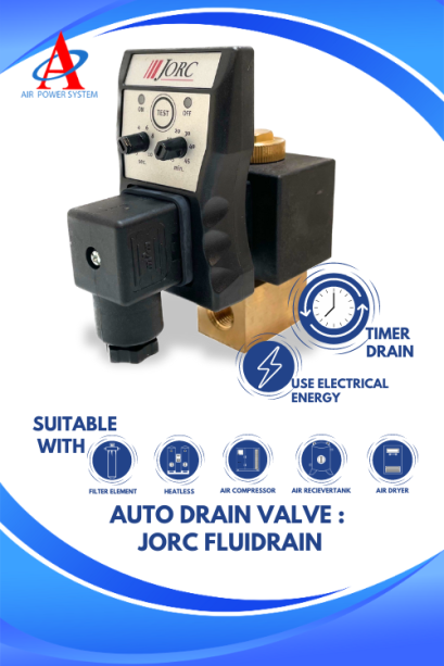 ออโต้เดรนไฟฟ้า/Timer Drain/Auto Drain Valve : JORC Fluidrain