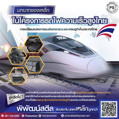บทบาทของเหล็กในโครงการรถไฟความเร็วสูง