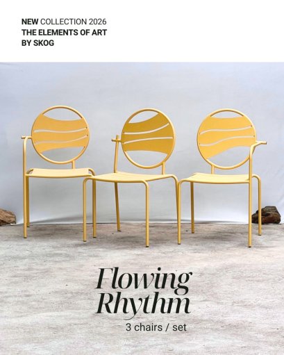 ชุดเก้าอี้รุ่น Flowing Rhythm 3 แบบ (3ชิ้น/ชุด)
