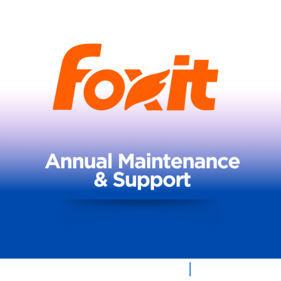 Foxit PDF Editor Annual Maintenance & Support  (Annaul Subscription)