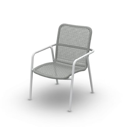 DURHAM เก้าอี้ทานข้าวกลางแจ้ง สีขาว