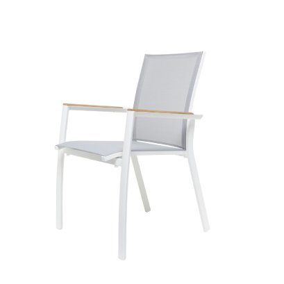Sevilla เก้าอี้ทานข้าวกลางแจ้ง สีขาว
