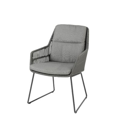 Valencia เก้าอี้ทานข้าวกลางแจ้ง สีแพลทตินัม