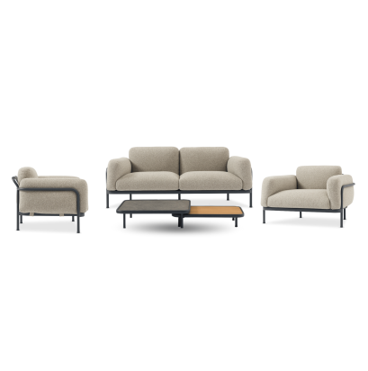 CORAL LIVING SET - CHARCOAL