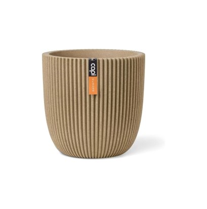 กระถาง Planter Ball Groove NL 35x34 - Beige