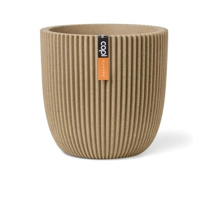 กระถาง Planter Ball Groove NL 43x41 - Beige