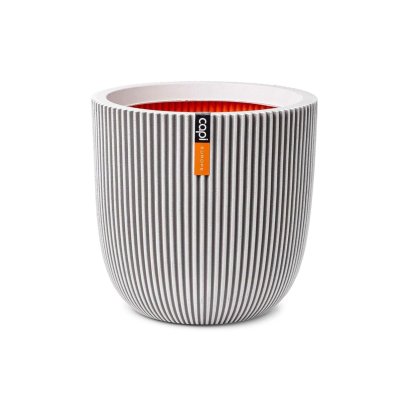 กระถาง Planter Ball Groove NL 35x34 - Ivory