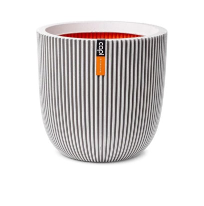กระถาง Planter Ball Groove NL 43x41 - Ivory