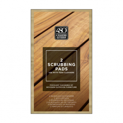 4SO ชุดผ้าเช็คทำความสะอาดไม้สักสีเขียว ( 2 ชิ้น)