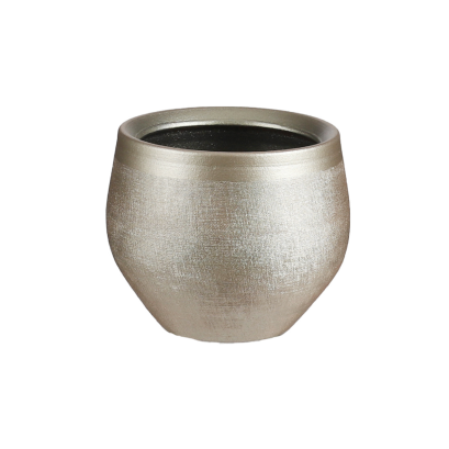 Douro pot round 28 x 33 cm. - Gold