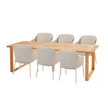 SPARTAN DINING SET WITH EROS CHAIRS