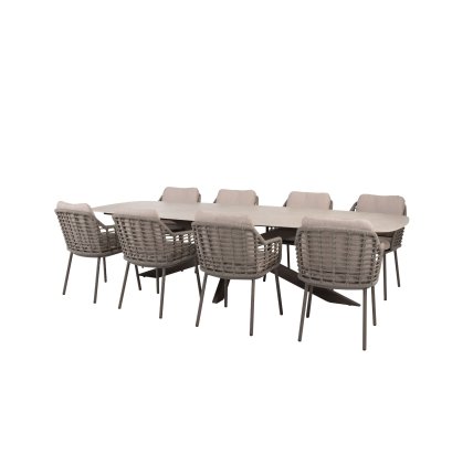 PRADO DINING TABLE WITH PUGLIA DINING CHAIRS