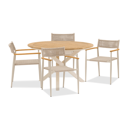 MIKADO DINING TABLE WITH TOGO CHAIRS