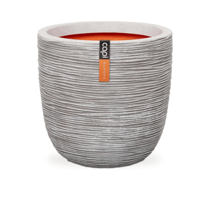 Planter Ball Rib NL 43x41 - Ivory