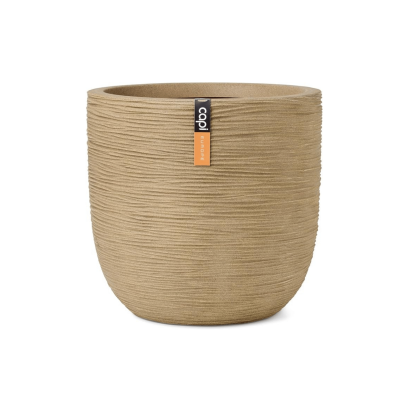 Planter Ball Rib NL 35x34 - Beige